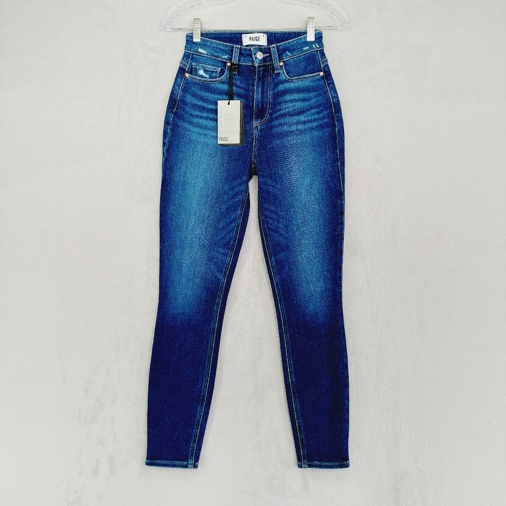 NEW Paige Cheeky Skinny Fit High Waist Ankle Jeans P4187